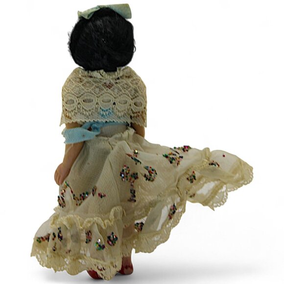 Vintage Handmade Spanish Dancing Doll In Traditional Dress With Lace Accents & S - Picture 4 of 7